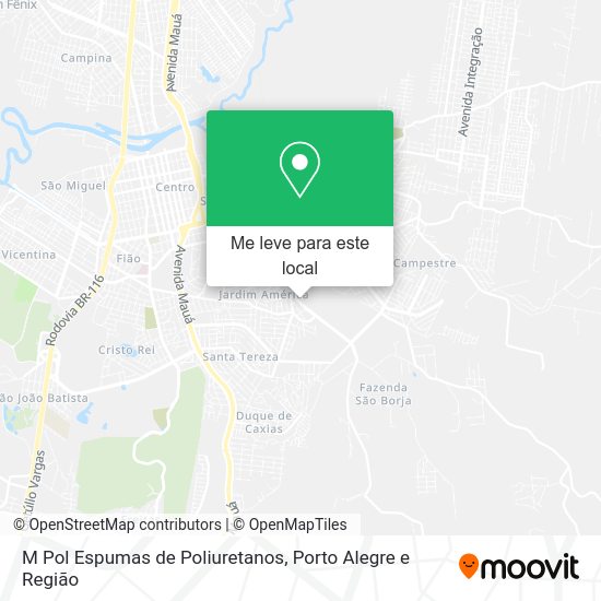 M Pol Espumas de Poliuretanos mapa