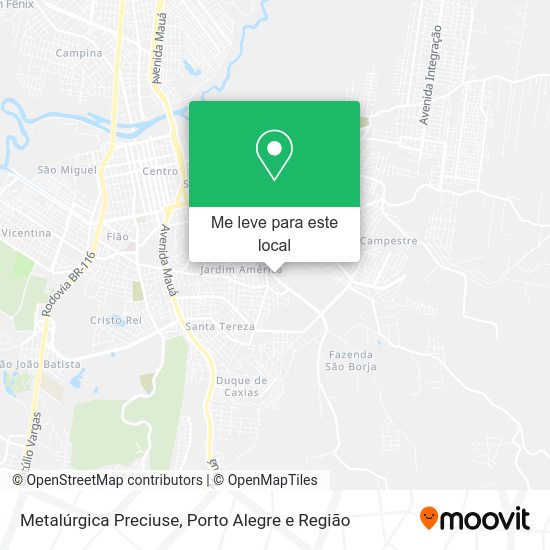 Metalúrgica Preciuse mapa