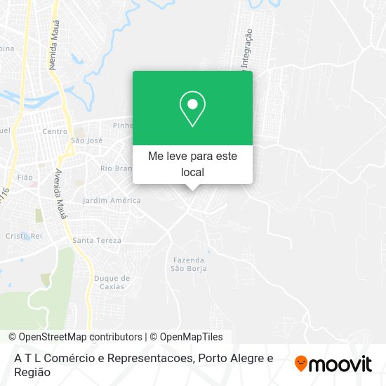 A T L Comércio e Representacoes mapa