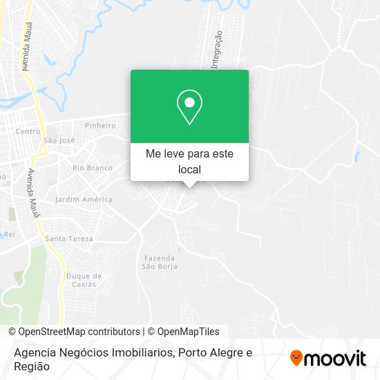 Agencia Negócios Imobiliarios mapa