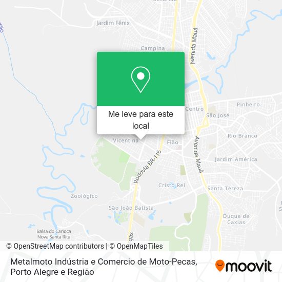 Metalmoto Indústria e Comercio de Moto-Pecas mapa