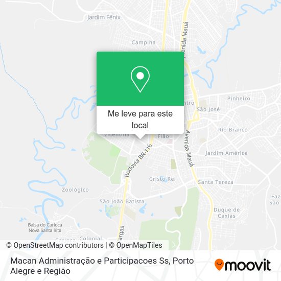 Macan Administração e Participacoes Ss mapa