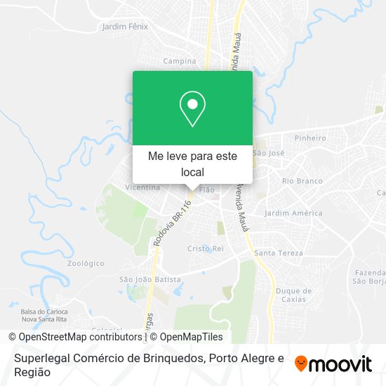 Superlegal Comércio de Brinquedos mapa