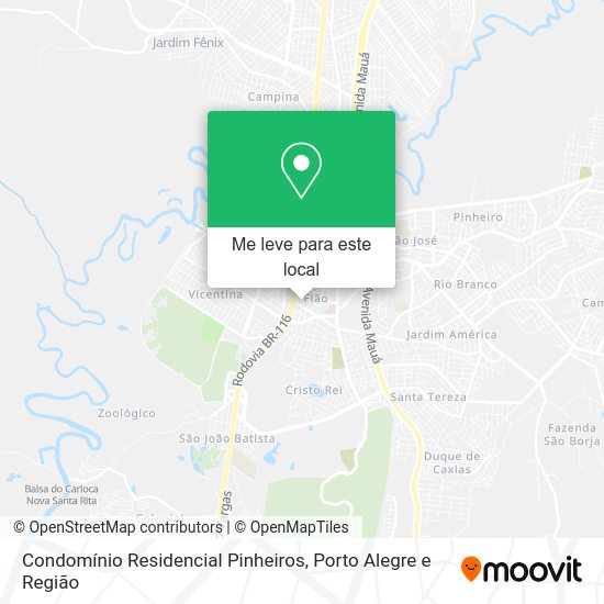 Condomínio Residencial Pinheiros mapa