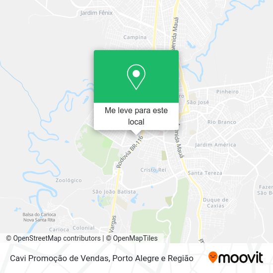 Cavi Promoção de Vendas mapa