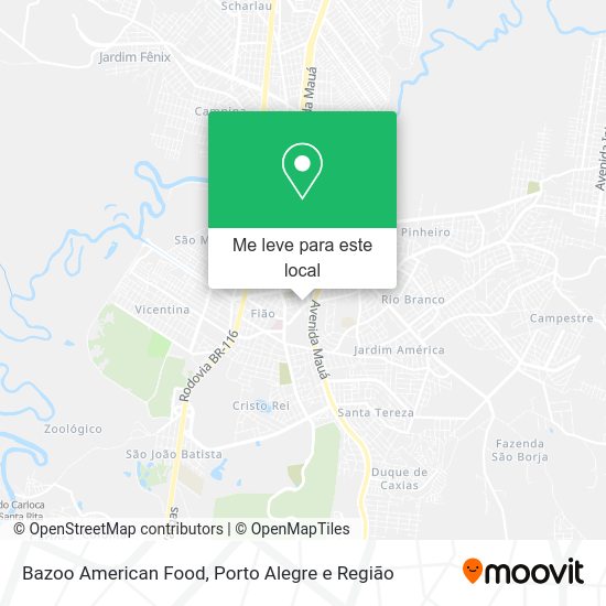 Bazoo American Food mapa