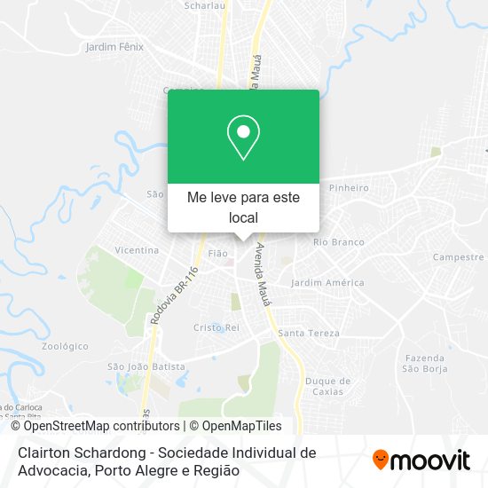 Clairton Schardong - Sociedade Individual de Advocacia mapa