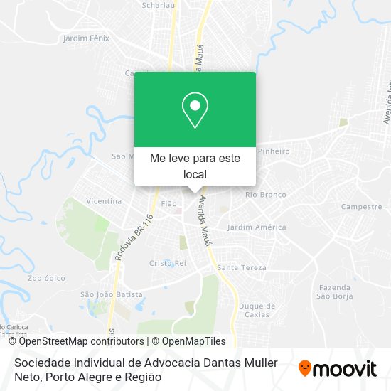Sociedade Individual de Advocacia Dantas Muller Neto mapa