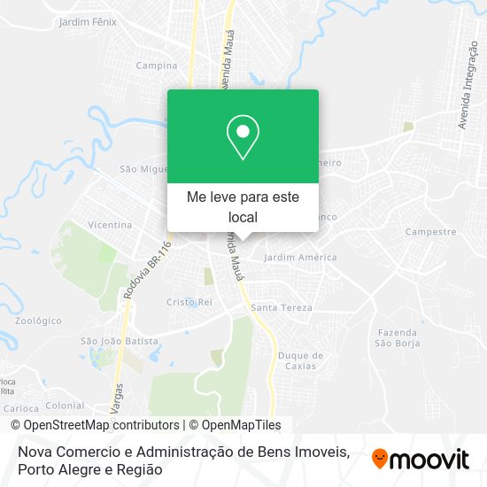 Nova Comercio e Administração de Bens Imoveis mapa