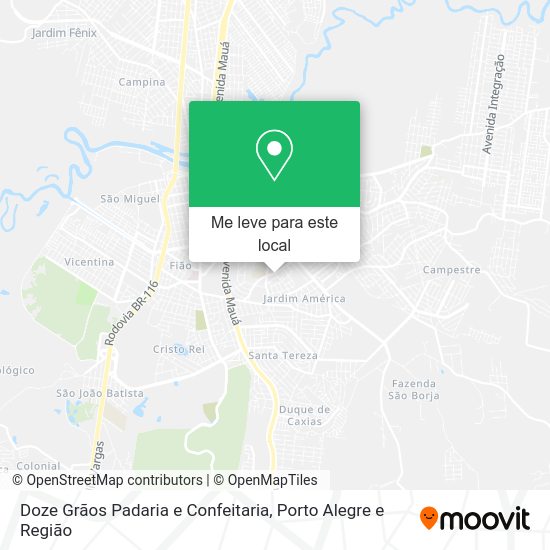 Doze Grãos Padaria e Confeitaria mapa