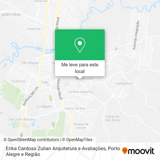 Erika Cardoso Zulian Arquitetura e Avaliações mapa