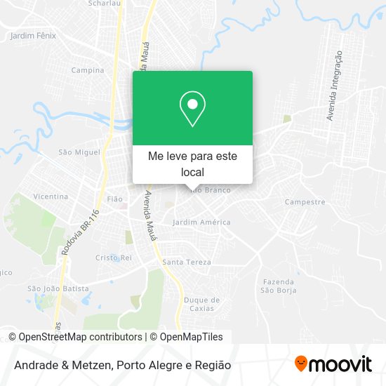 Andrade & Metzen mapa