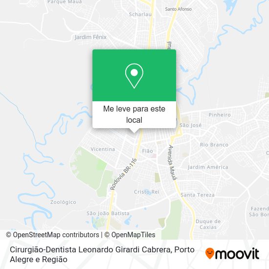 Cirurgião-Dentista Leonardo Girardi Cabrera mapa