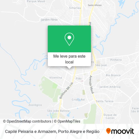 Capilé Peixaria e Armazem mapa