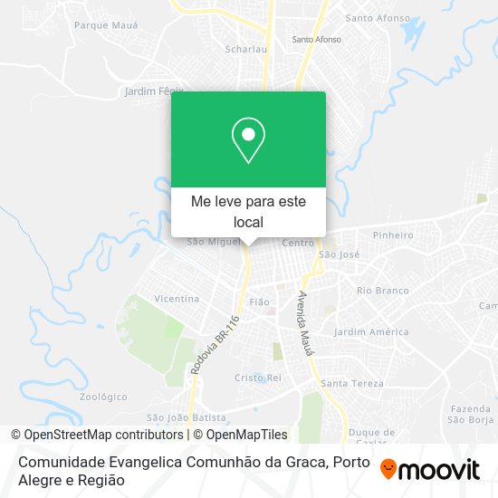 Comunidade Evangelica Comunhão da Graca mapa