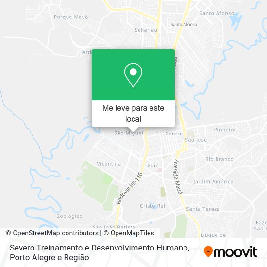 Severo Treinamento e Desenvolvimento Humano mapa