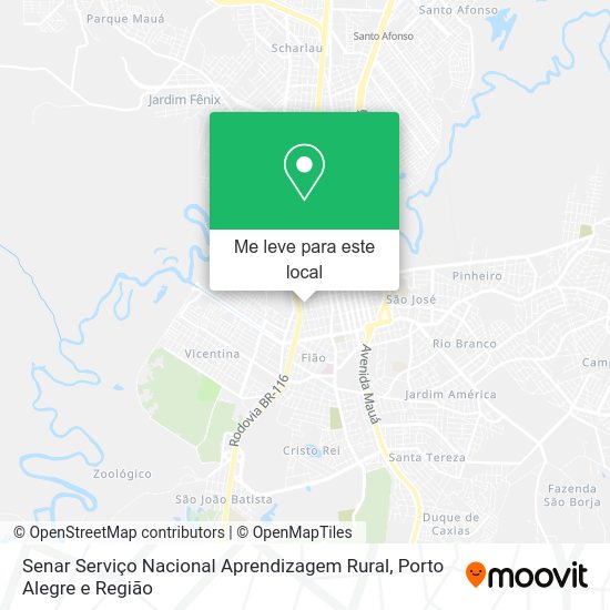 Senar Serviço Nacional Aprendizagem Rural mapa