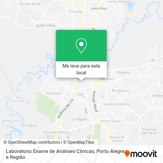 Laboratorio Exame de Análises Clinicas mapa