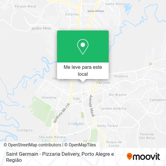 Saint Germain - Pizzaria Delivery mapa