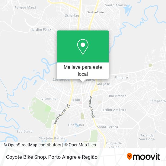 Coyote Bike Shop mapa