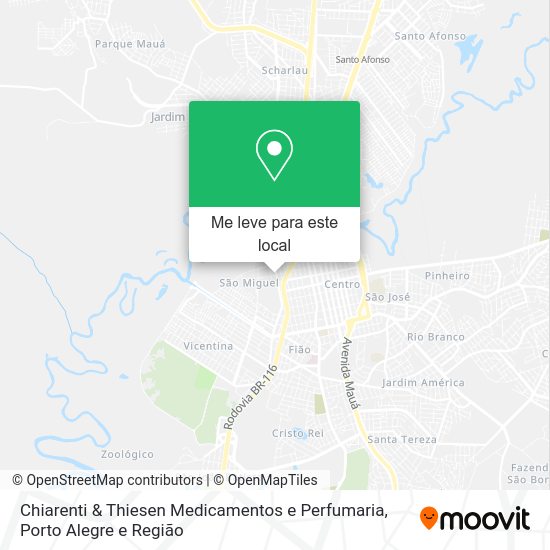 Chiarenti & Thiesen Medicamentos e Perfumaria mapa