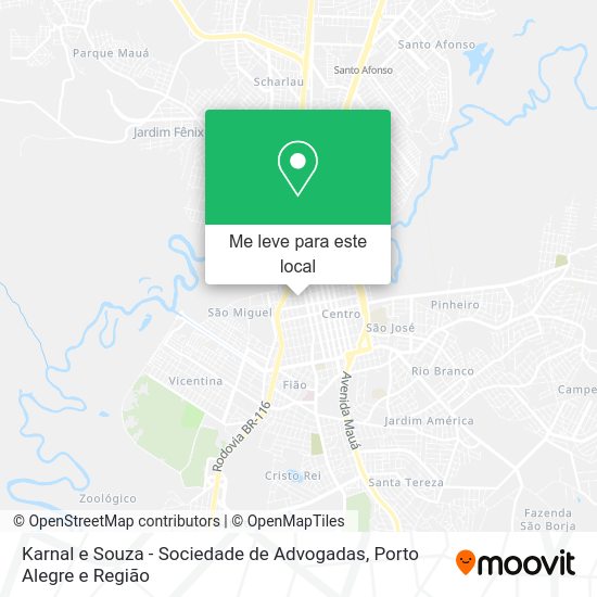 Karnal e Souza - Sociedade de Advogadas mapa