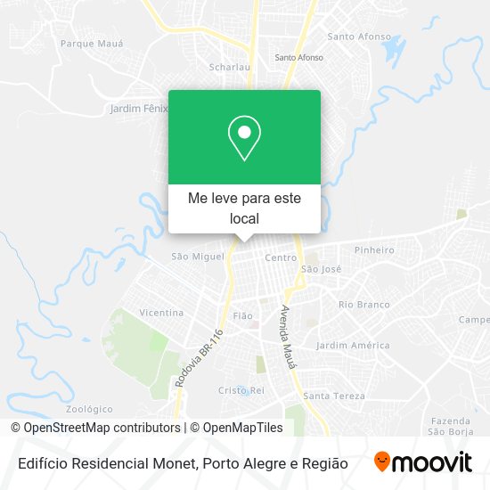 Edifício Residencial Monet mapa