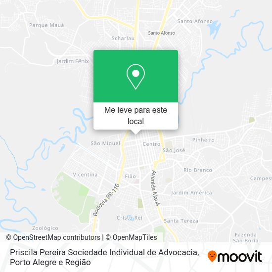 Priscila Pereira Sociedade Individual de Advocacia mapa