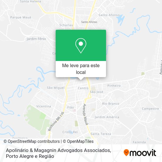 Apolinário & Magagnin Advogados Associados mapa