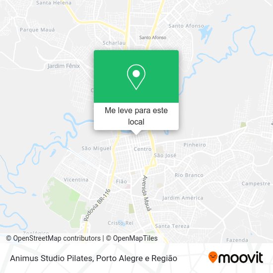 Animus Studio Pilates mapa