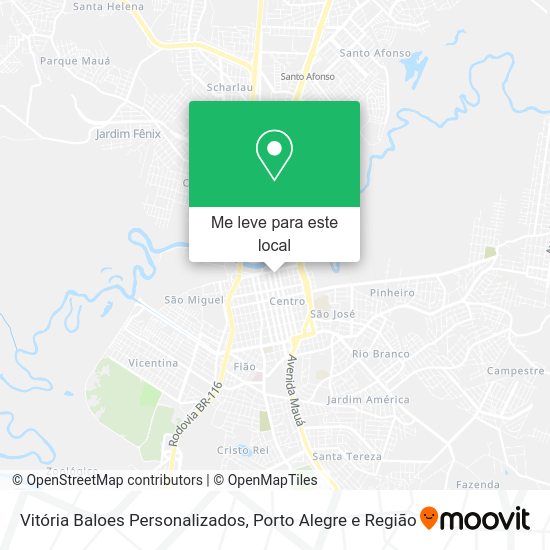 Vitória Baloes Personalizados mapa