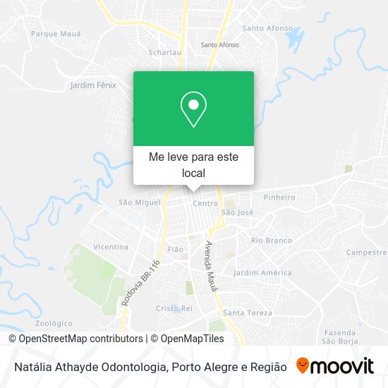 Natália Athayde Odontologia mapa