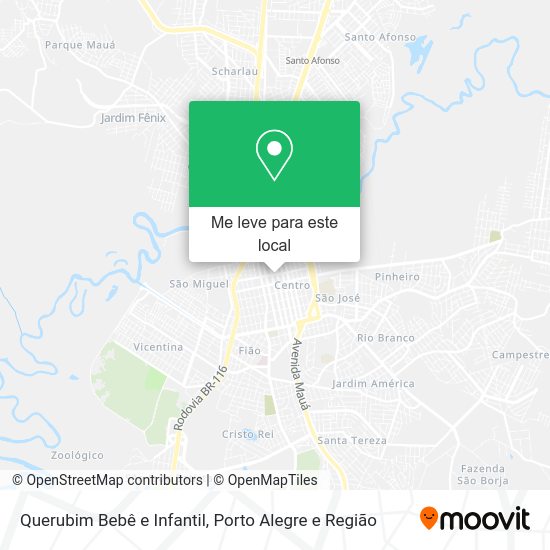 Querubim Bebê e Infantil mapa