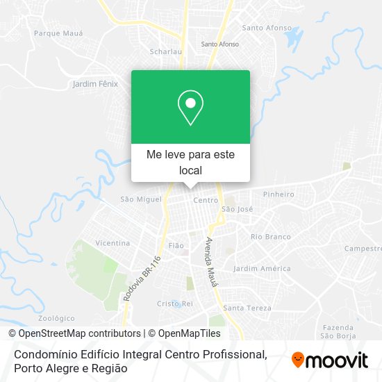 Condomínio Edifício Integral Centro Profissional mapa