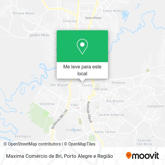 Maxima Comércio de Bri mapa