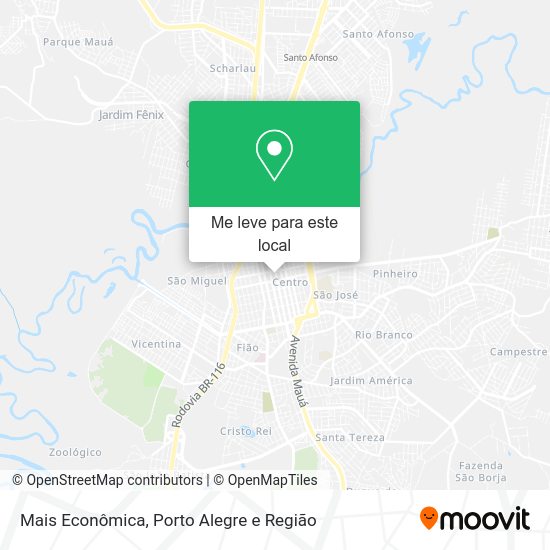 Mais Econômica mapa