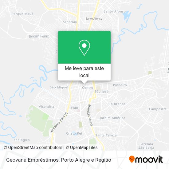 Geovana Empréstimos mapa