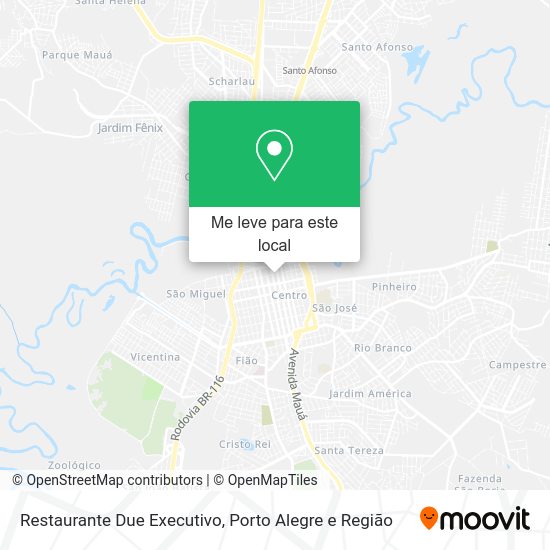 Restaurante Due Executivo mapa