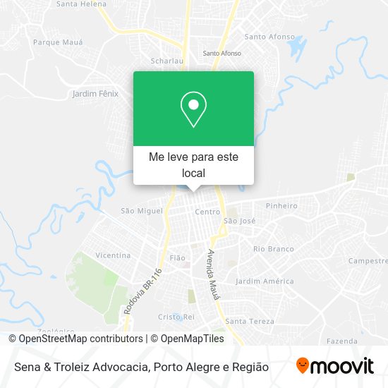 Sena & Troleiz Advocacia mapa