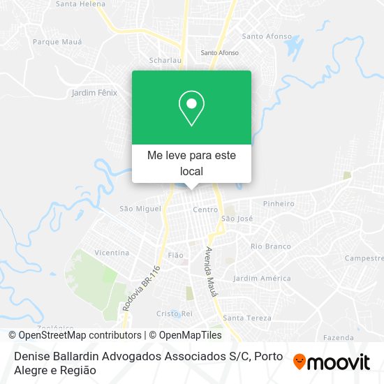 Denise Ballardin Advogados Associados S / C mapa
