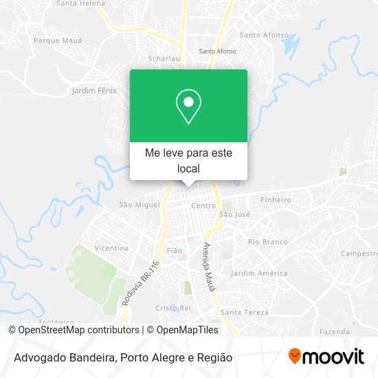 Advogado Bandeira mapa