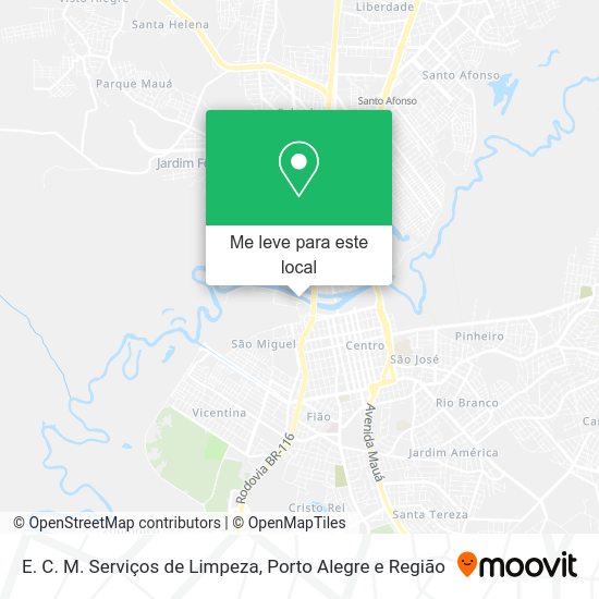 E. C. M. Serviços de Limpeza mapa