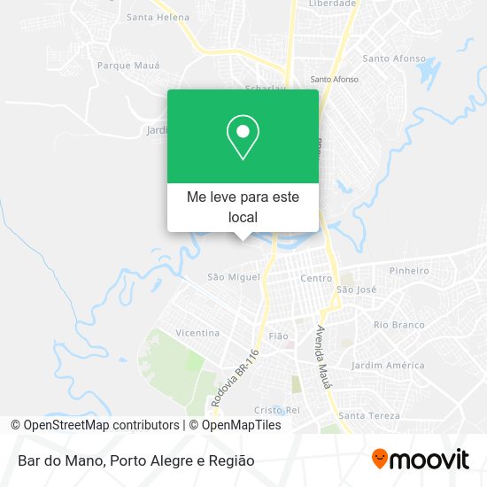 Bar do Mano mapa