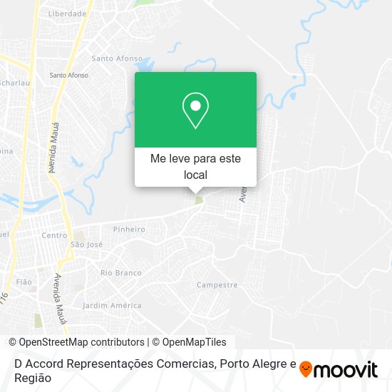 D Accord Representações Comercias mapa