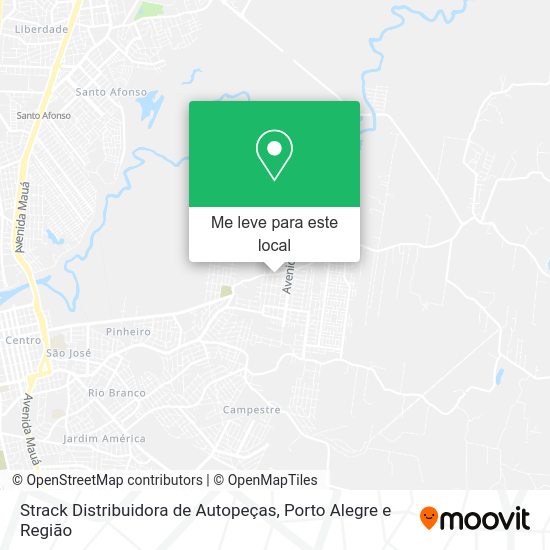 Strack Distribuidora de Autopeças mapa