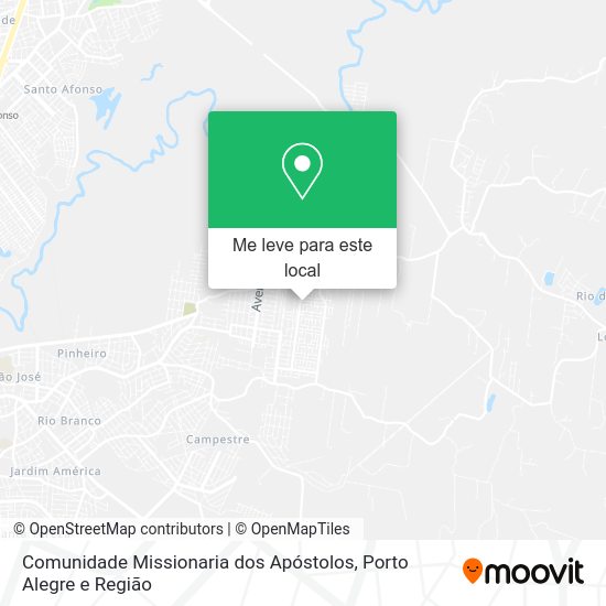 Comunidade Missionaria dos Apóstolos mapa