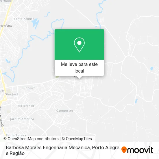 Barbosa Moraes Engenharia Mecânica mapa