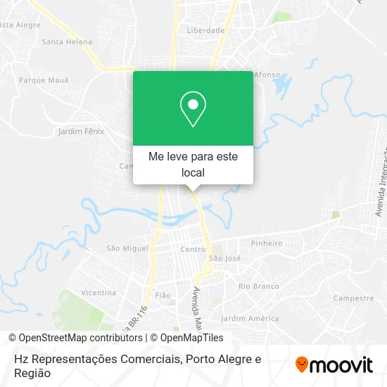 Hz Representações Comerciais mapa