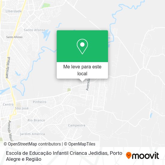 Escola de Educação Infantil Crianca Jedidias mapa