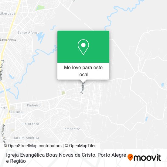 Igreja Evangélica Boas Novas de Cristo mapa